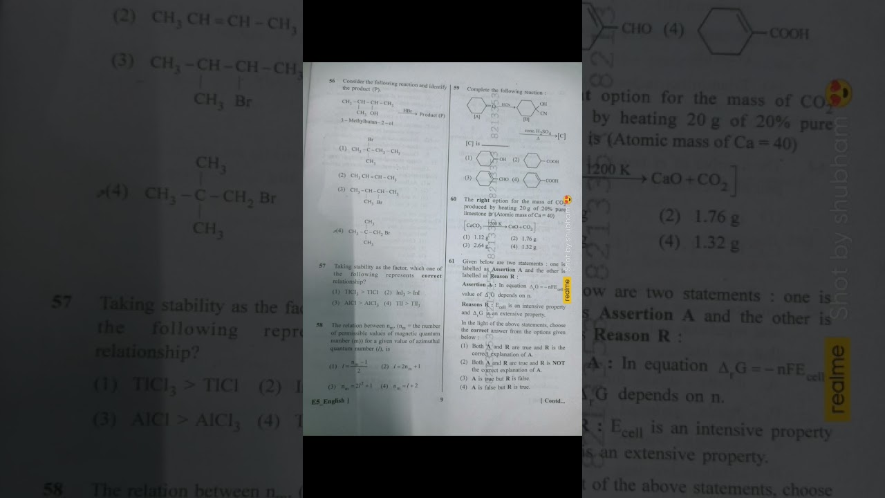 NEET 2023 chemistry  Questions paper
