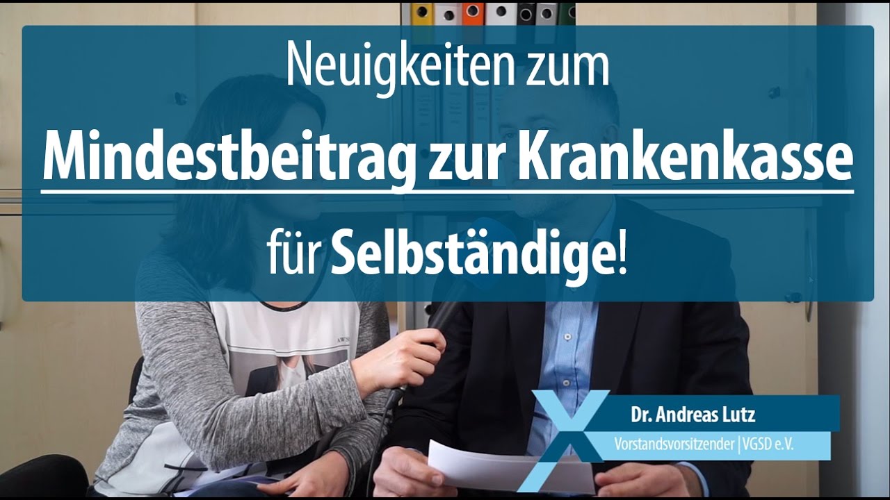 Mindestbeitrag zur Krankenversicherung f&uuml;r Selbst&auml;ndige: Das soll sich &auml;ndern!