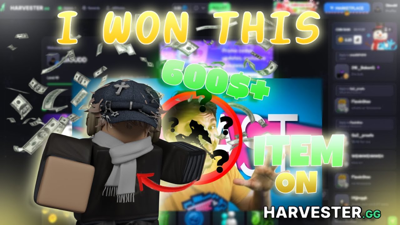 Я выиграл этот предмет за 600$ на HARVESTER.GG | MM2 GAMBLING