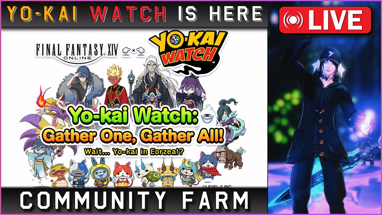 Farming ALL YOKAI WATCH Rewards! | FF14 x Yo-kai watch