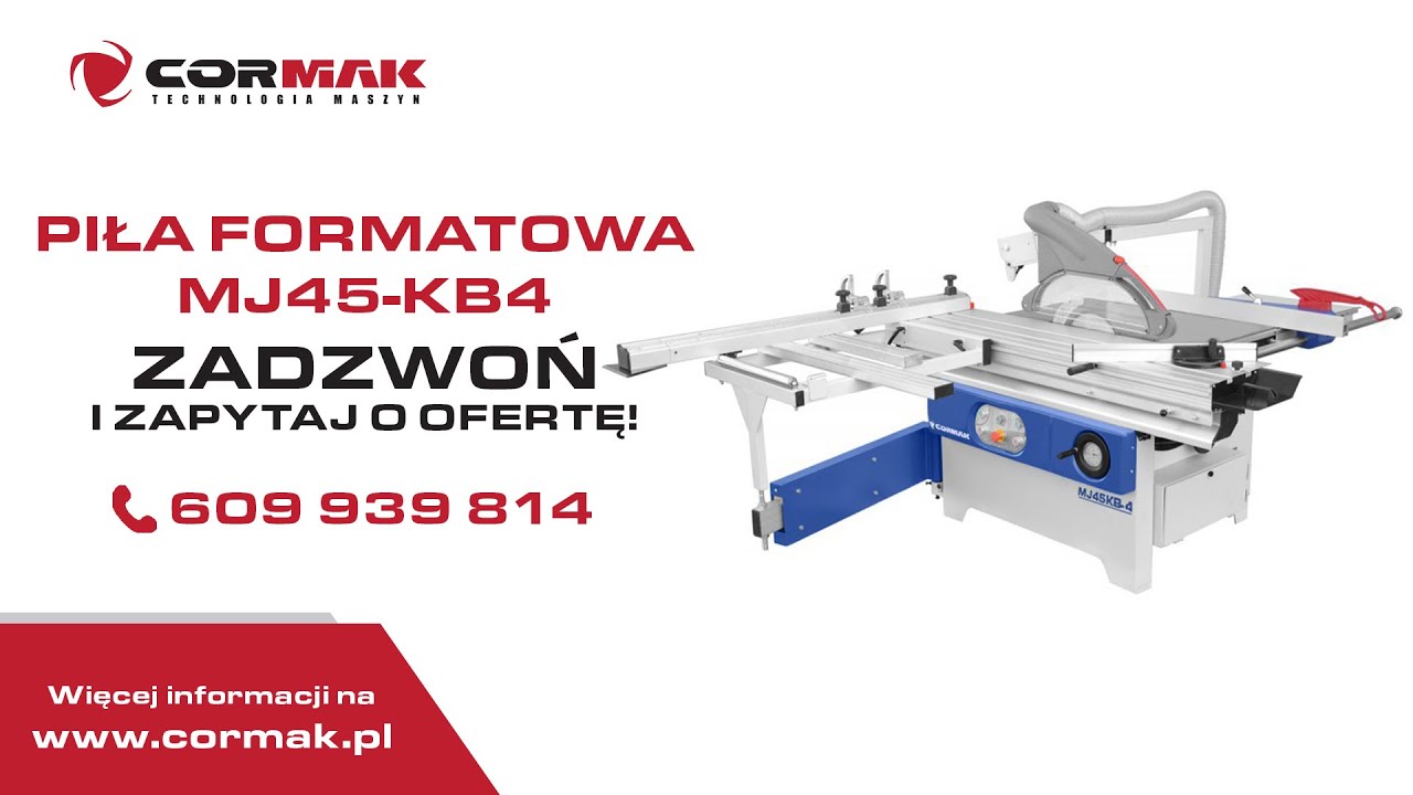 Piła formatowa, format&oacute;wka z podcinakiem CORMAK MJ45-KB4 - 2000