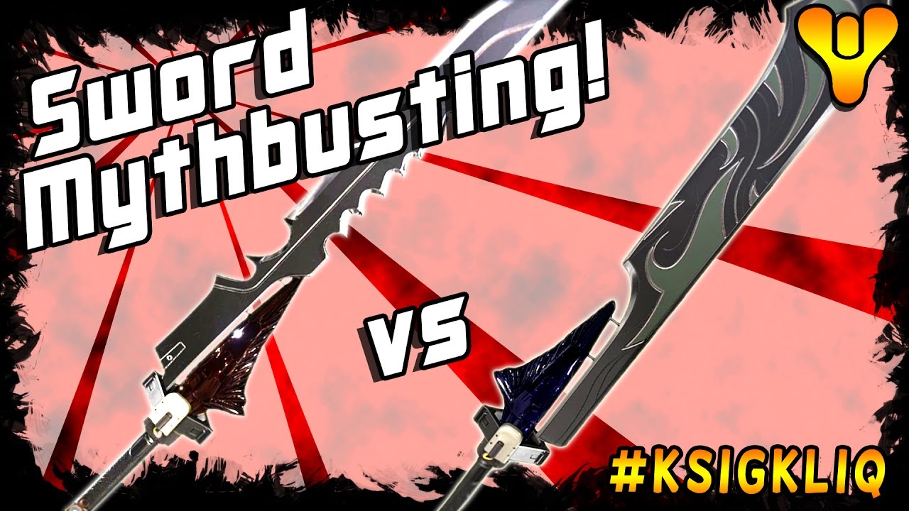 Destiny Exotic Sword Mythbusting Raze Lighter vs Dark Drinker