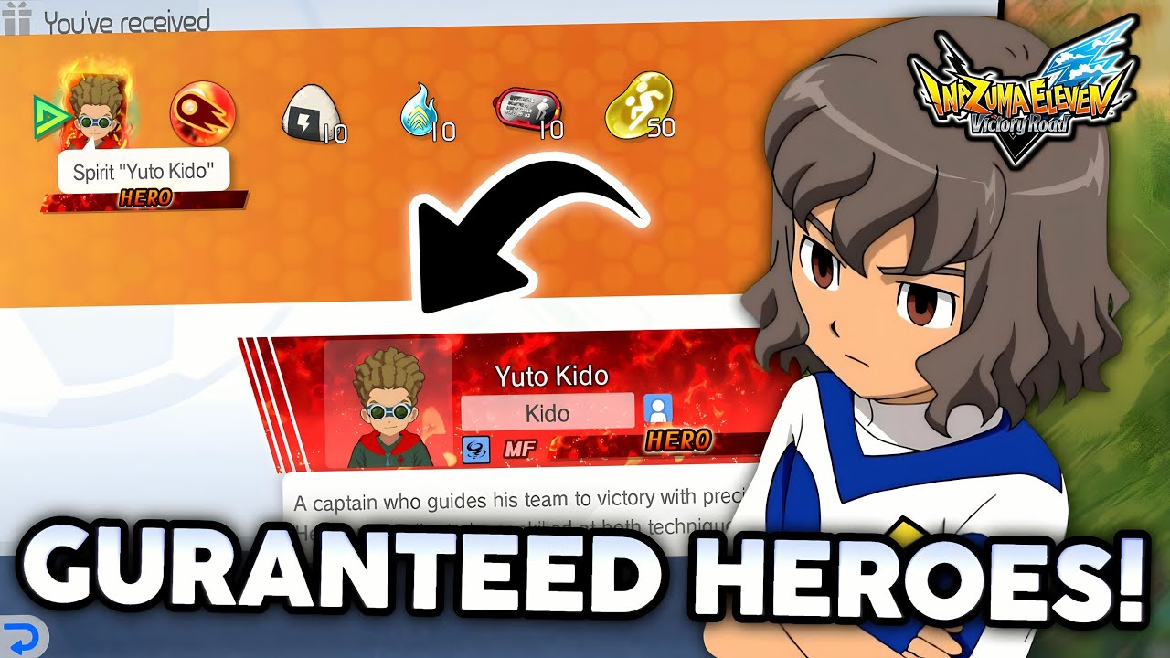 Get TWO GURANTEED HEROES NOW In Inazuma Eleven Victory Road!🤩