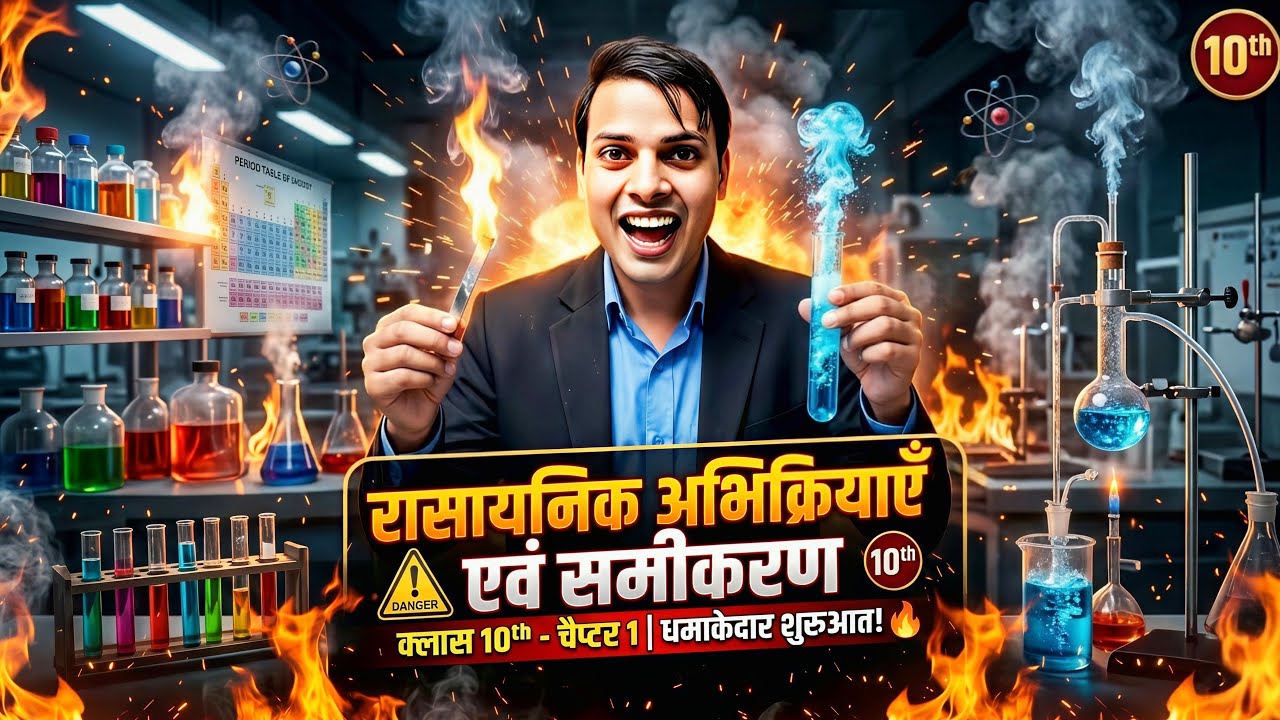 रासायनिक अभिक्रिया एवं समीकरण #Chemistry Class 10th Chapter 01  part 01 by Neeraj sir