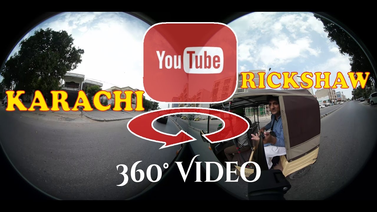 Rickshaw Ride - Karachi Defence Housing Society (DHA) Pakistan - 360 degree video