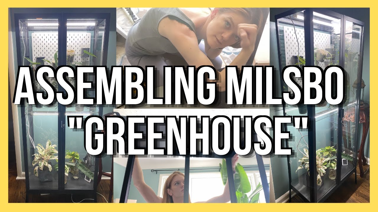 Modify IKEA Milsbo cabinet into a greenhouse... initial set up, instructions & all tools used