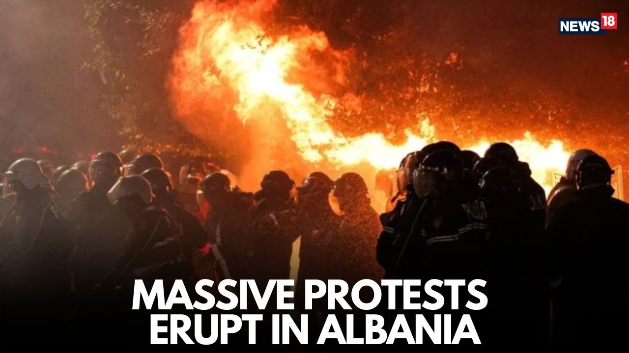 Albania Protests LIVE | Anti-Government Protest Turns Violent After Berisha Speech | Tirana LIVE