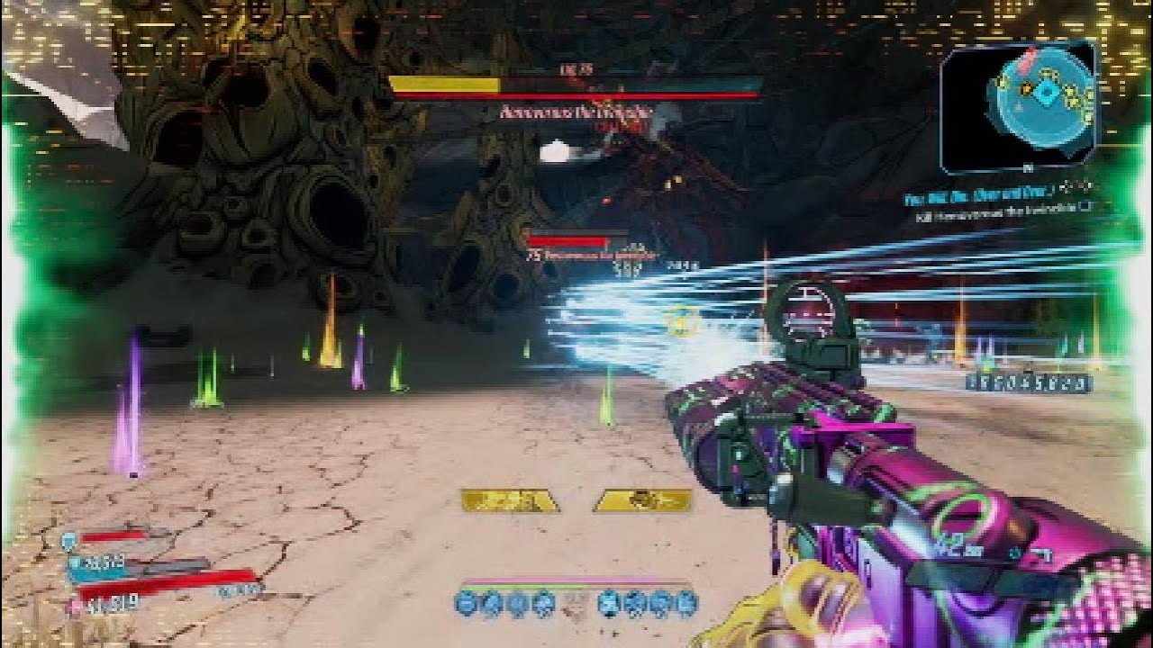 Fighting Hemovorous for the first time BL3. (I got two of them)