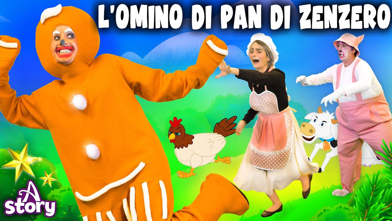 L&rsquo;omino Di Pan Di Zenzero | Storie per Bambini Italiano | A Story Italian