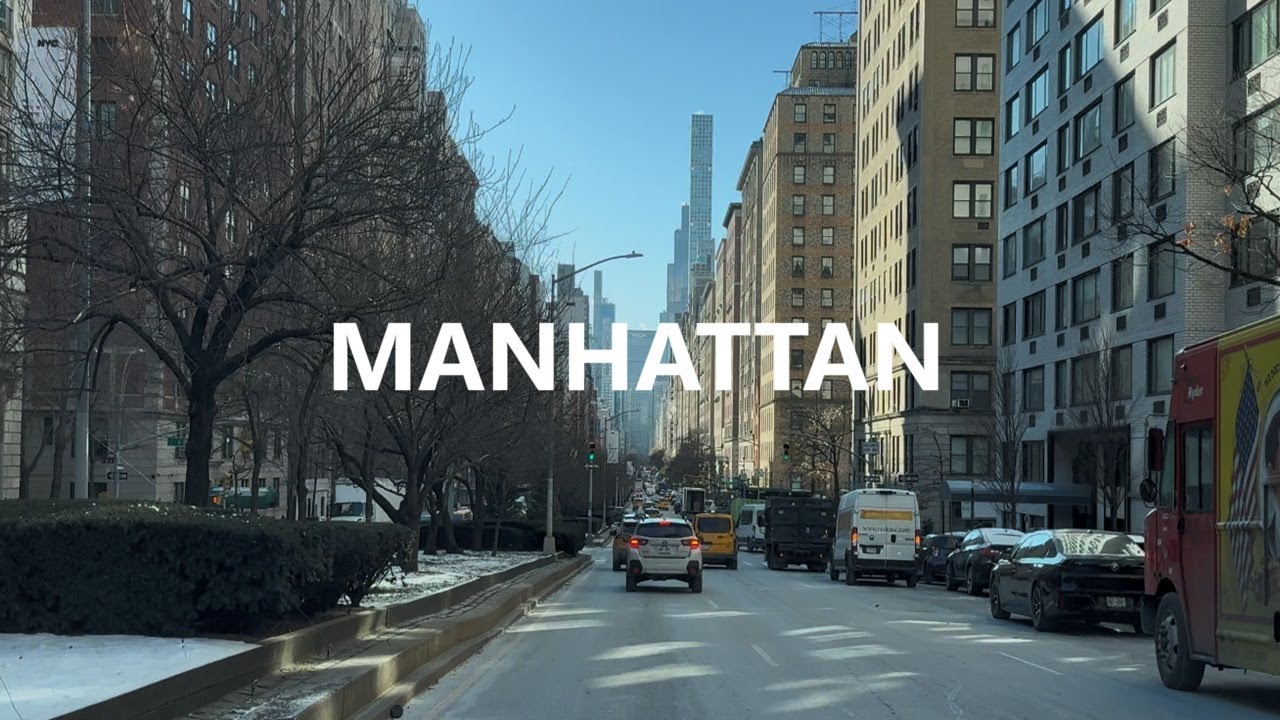 Driving through the streets of Manhattan, NEW YORK