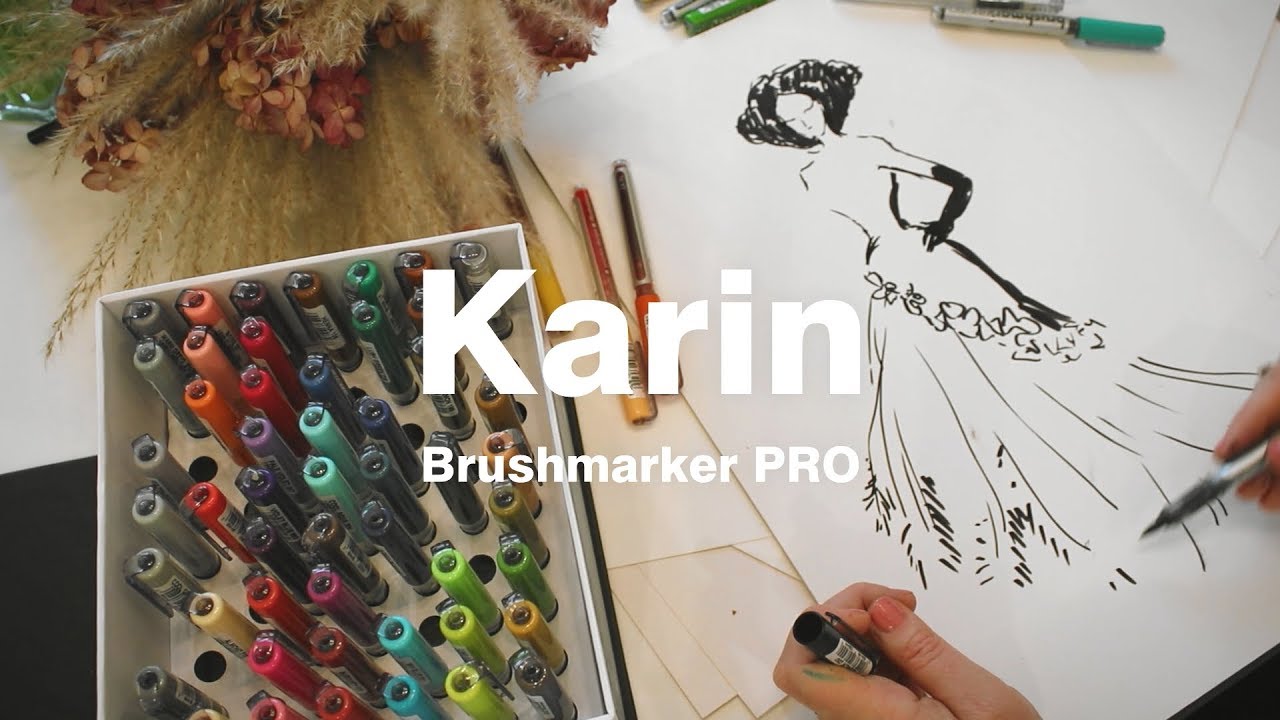 TUTORIAL RYSUNKU FASHION | Testujemy Brushmarkery PRO firmy Karin