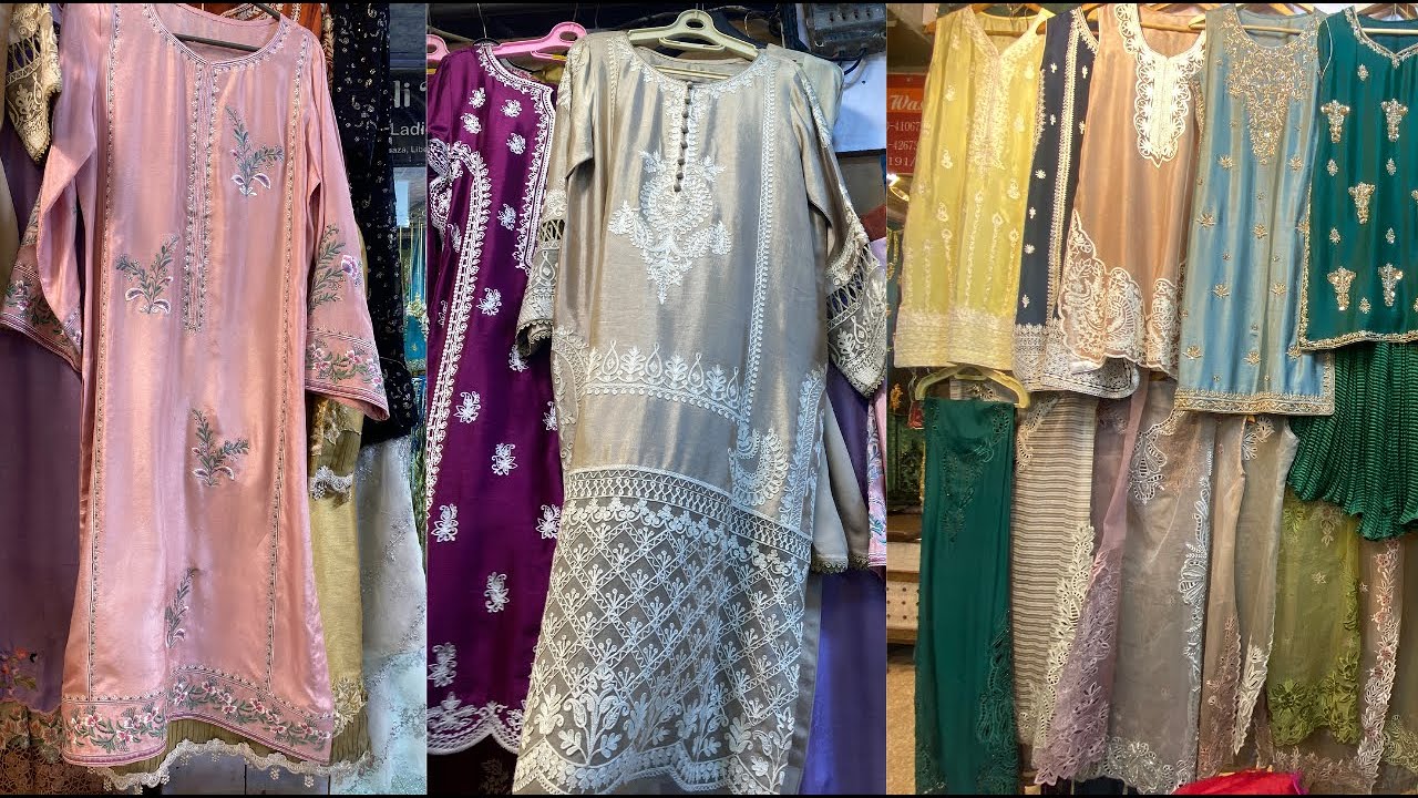 Party WearFancy Dresses | Liberty Market Dupatta Gali Lahore | Wedding Haul | Hand Made Adda Work