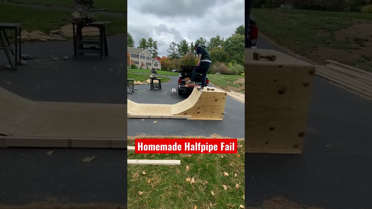 Homemade Halfpipe Fail&hellip;