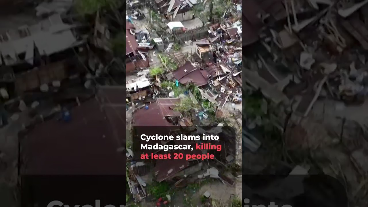 Cyclone slams into Madagascar, killing at least 20 people | AJ #shorts