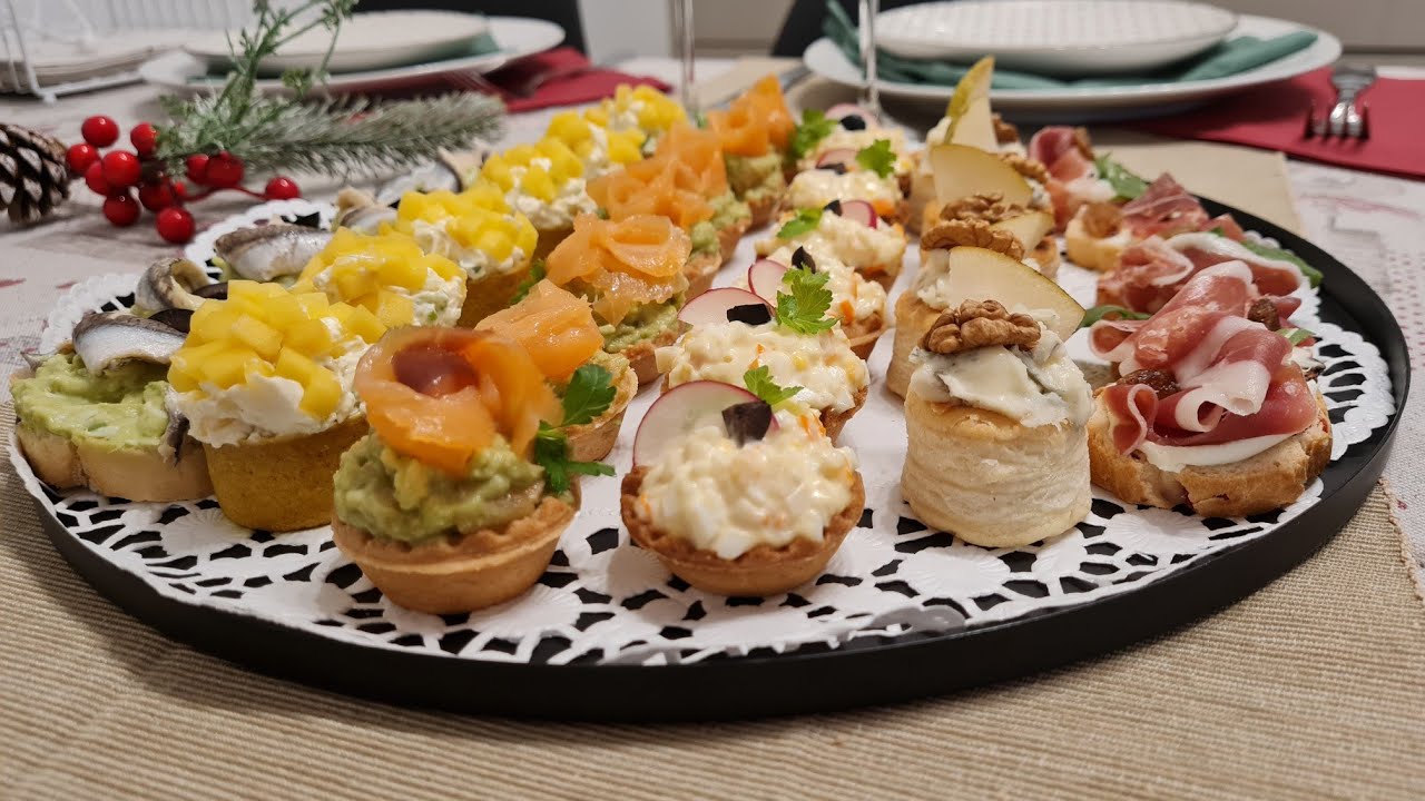 ТАРТАЛЕТКИ  КОРЗИНКИ  КАНАПКИ НА СВЯТКОВИЙ СТІЛ 🥑🧀🧁  ( 6 видів )
