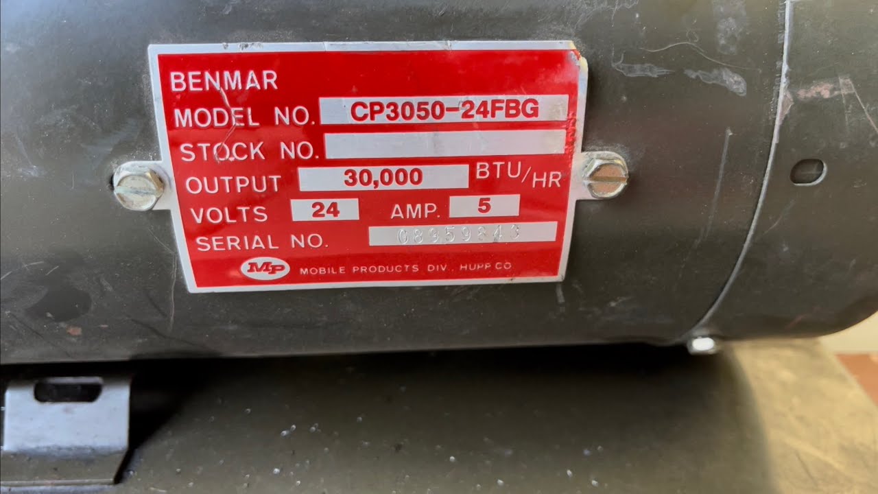 Benmar Multifuel Military Truck Arctic Coolant Heater CP3050