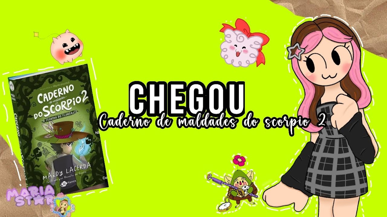 O meu livro caderno de maldades do scorpio 2 cegou!!! 🖤💚🖤💚🖤💚🖤💚