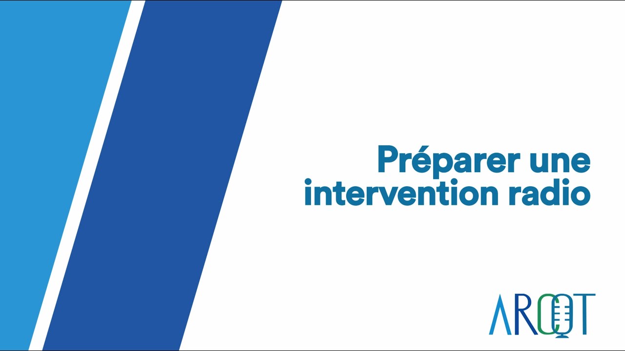 Introduction à l'animation radio - Préparer une intervention radio