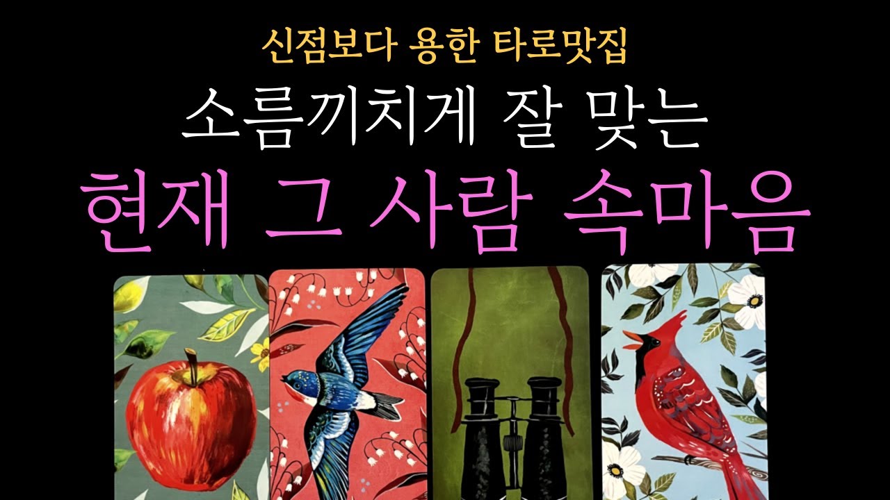 [타로] 너무 잘 맞아 소름끼치는 그 사람 현재 속마음 (짝사랑 썸 커플 재회)