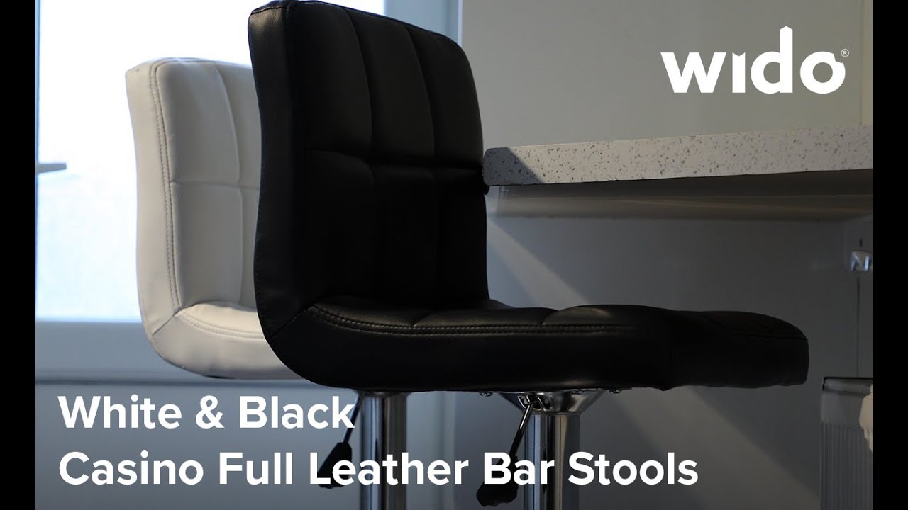 Wido Faux Leather Bar Stool Product Video (BARS3B and BARS3W)