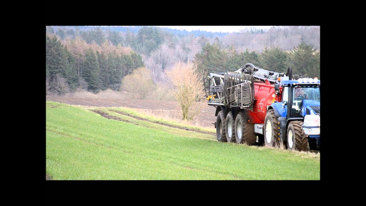 Nr. Felding Maskinstation - Gylle med slanger 2015! T8.390 og AP GV 25