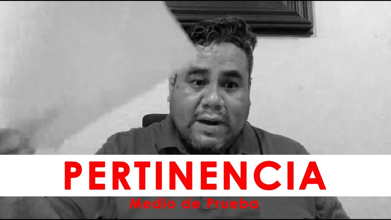 TIPS PARA ABOGADOS Pertinencia del Medio de Prueba en la Audiencia Inicial por el Dr. Víctor Nava.