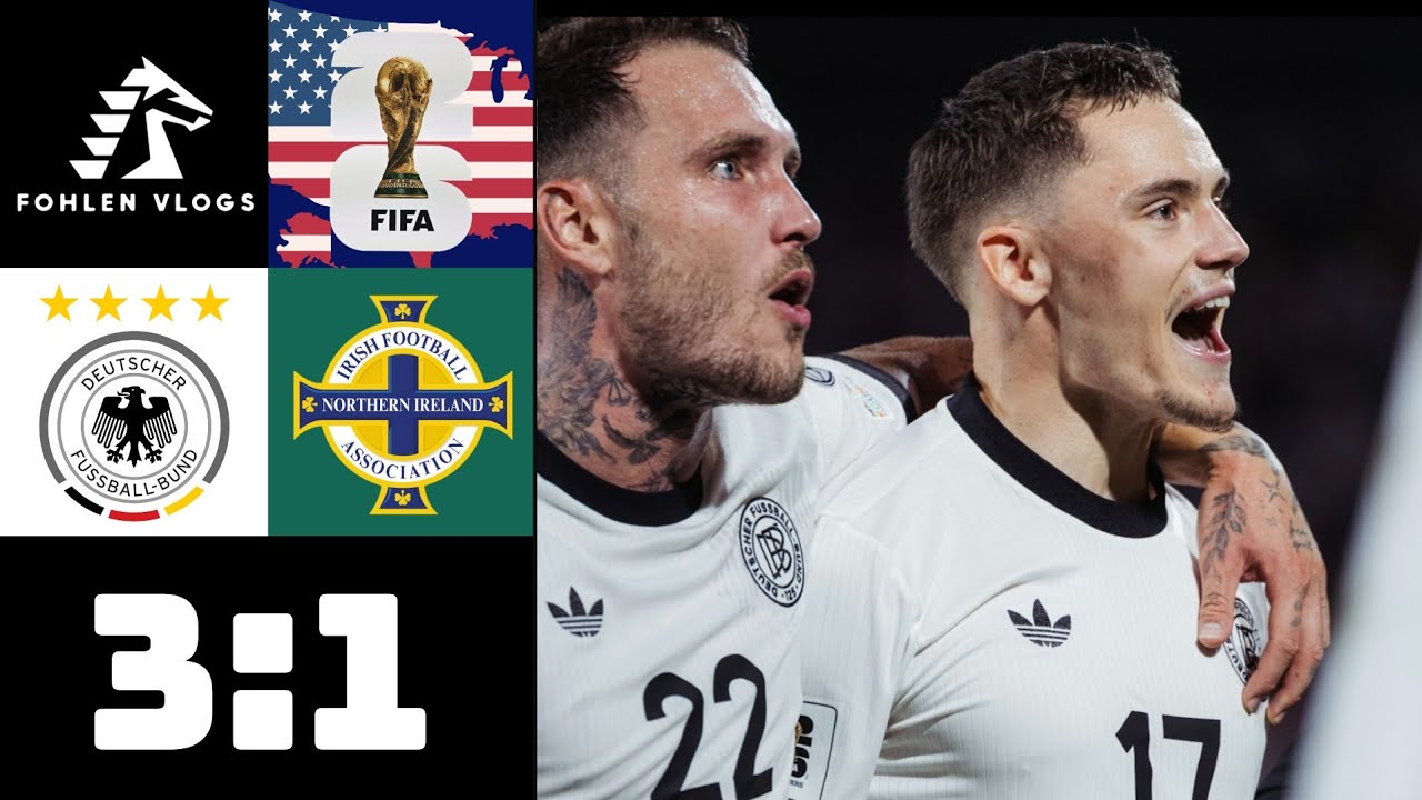DEUTSCHLAND VS NORDIRLAND HIGHLIGHTS | WIRTZ TRAUMTOR FÜR DFB ELF | WM QUALIFIKATION STADIONVLOG ⚽️🔥