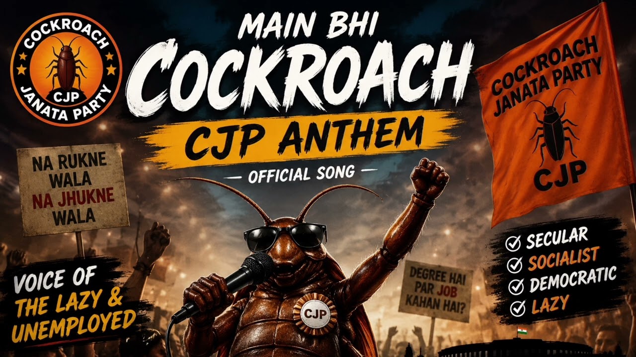 Cockroach Janata Party Anthem 🪳 | Youth Revolution Song |