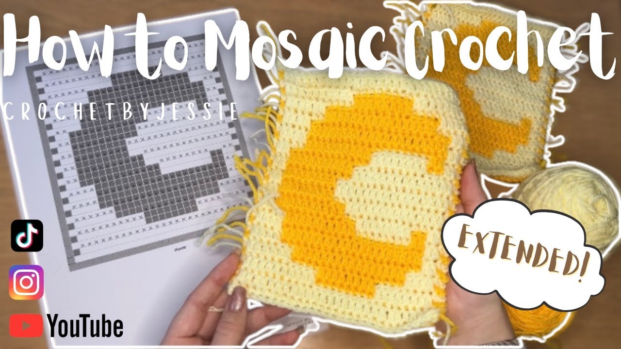 How To Mosaic Crochet For Beginners: EXTENDED