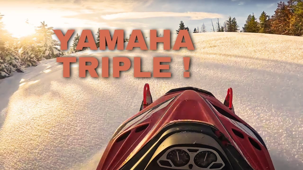 Triple Cylinder Yamaha Mountain Max 700 RIPS like it's 1999! (stock)