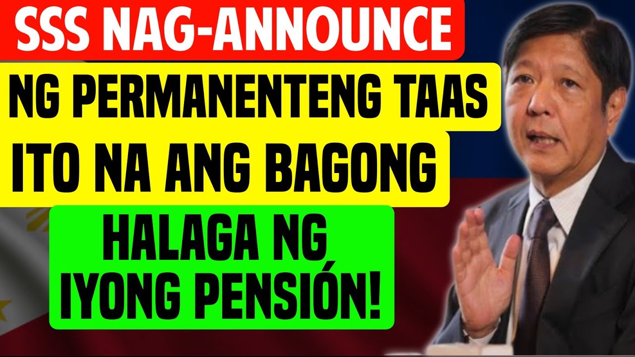 SSS Nag-announce ng Permanenteng Taas — Ito na ang Bagong Halaga ng Iyong Pensión!