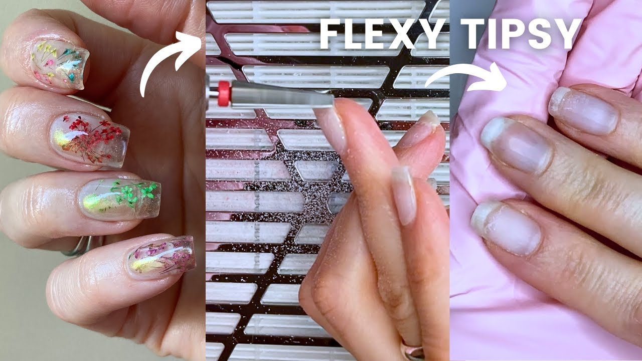 Usuwanie Flexy Tipsy z NC Nails Company lub Gel x