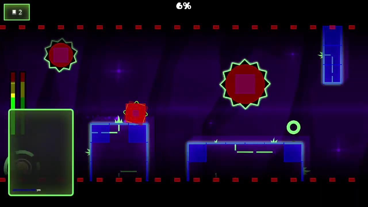 Trying to beat ISpyWithMyLittleEye on geometry dash!