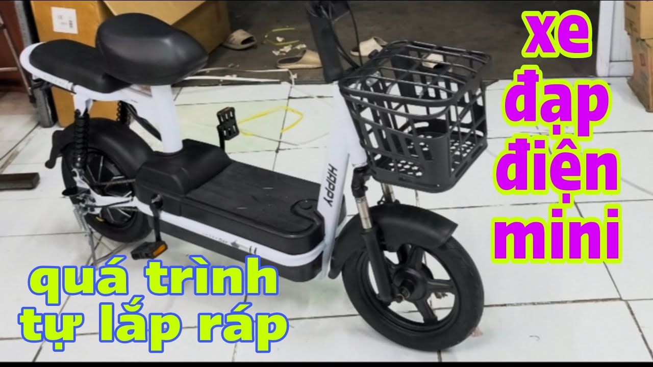 Xe đạp điện mini mua về và tự lắp ráp hoàn thiện @dammecongnghe369