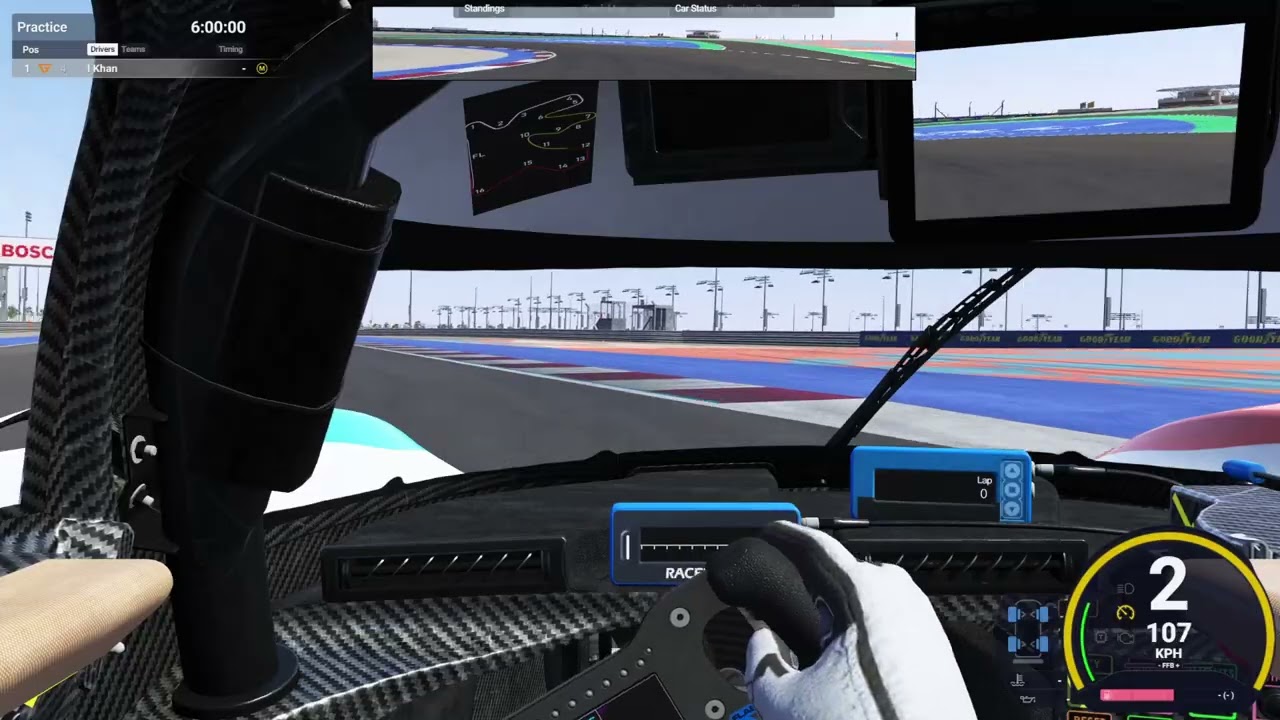 LMU Onboard Lap: Ginetta G61 LT P325 EVO at Lusail CDA3