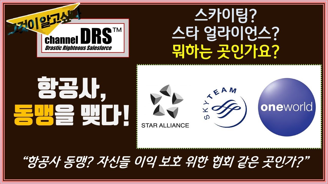 스카이팀? 스타 얼라이언스? 항공사가 팀을 만드는 이유