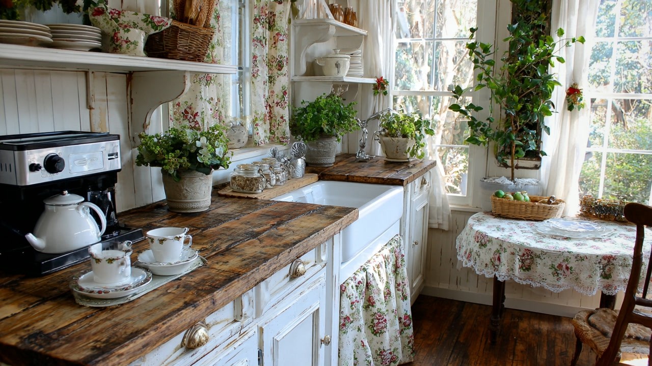 Vintage Country Decor Ideas for a Small Rustic Cottage Farmhouse Charm