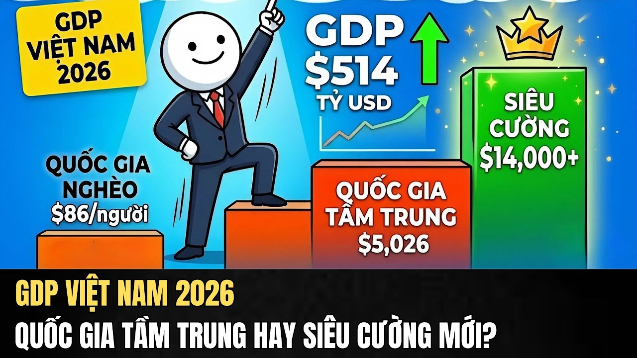 GDP Việt Nam 2026: Quốc Gia Tầm Trung Hay Siêu Cường Mới? | Phân Tích Toàn Diện