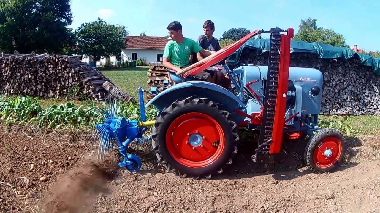 Kartoffelernte 2016 mit Eicher ED 13 und Schmotzer Kartoffelschleuder
