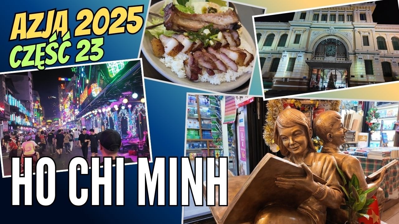 (264) HO CHI MINH. Niezły Sajgon! Miliony skuterów, kawa, rejs, FOODHALL,  BOOK STREET i BUI VIEN