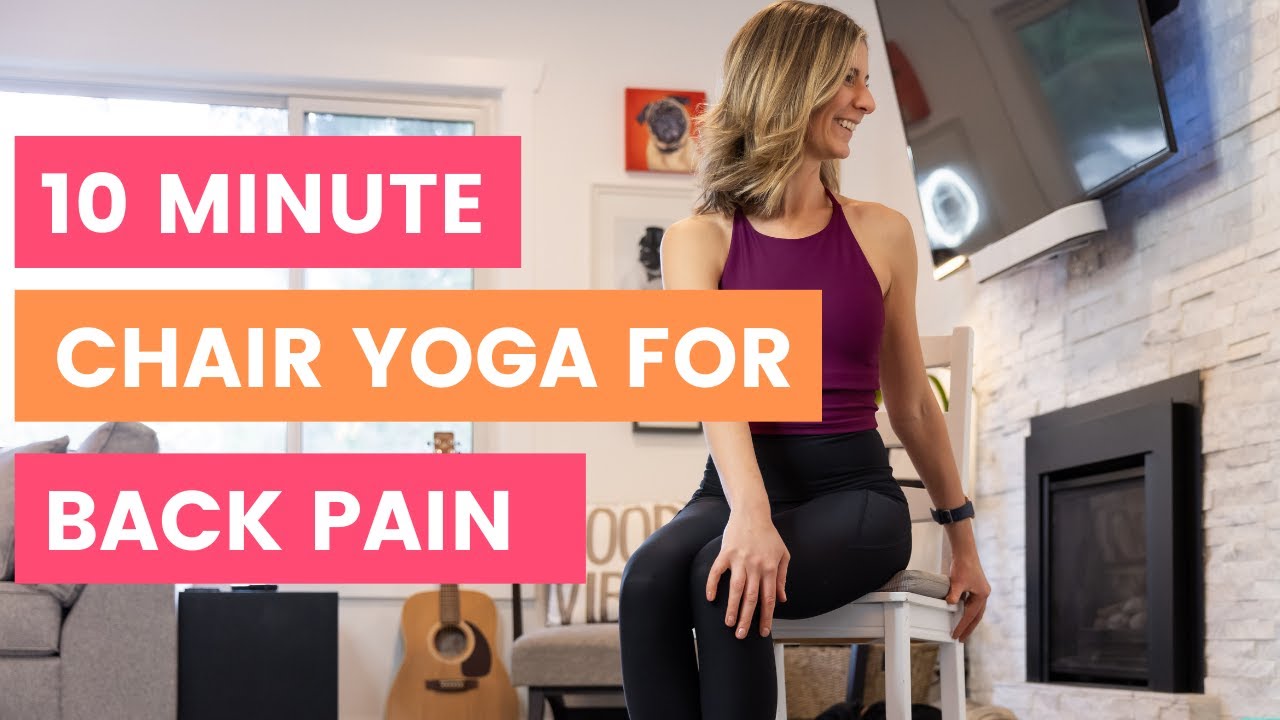 10 min Calming & Relaxing Chair Yoga for Back Pain