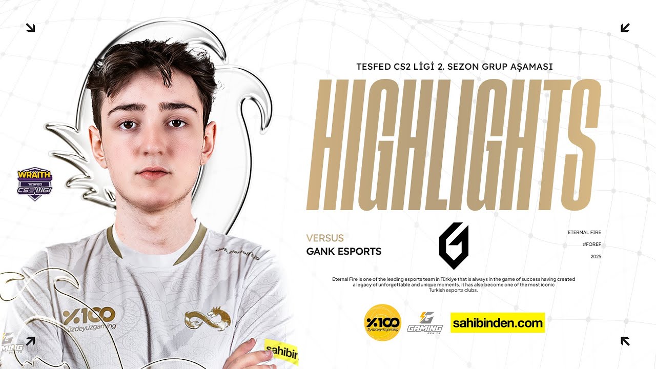 Eternal Fire vs. GANK Esports | HIGHLIGHTS | TESFED CS2 Ligi 2.Sezon Grup Aşaması