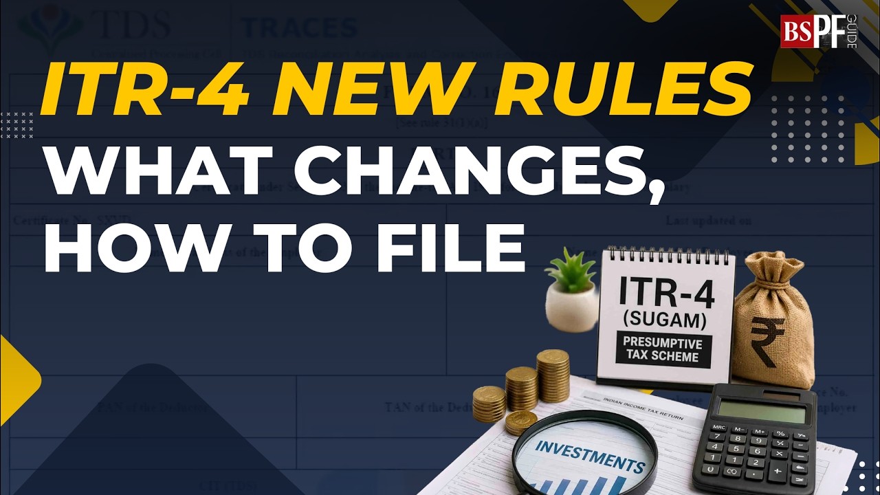 ITR-4 new rules: What changes, how to file ITR-4 form | ITR filing 2026 | Presumptive taxation