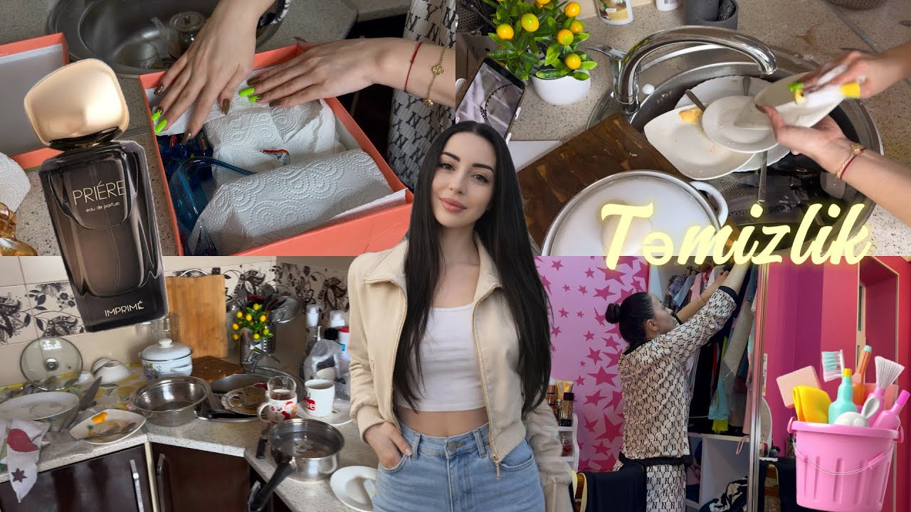 YAŞIMI GİZLƏDİRƏM ?? NİYƏ? TƏMİZLİK VLOG 🧽 Ayka 14