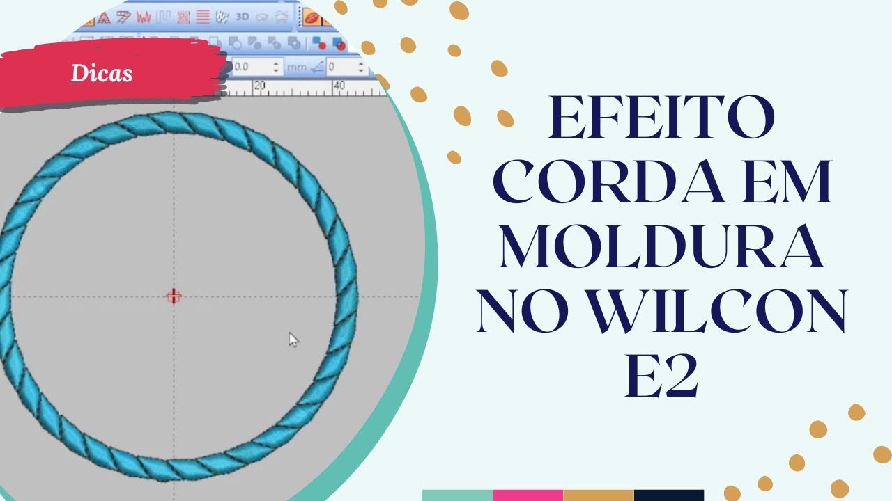 Efeito corda com contorno em moldura no Wilcon e2