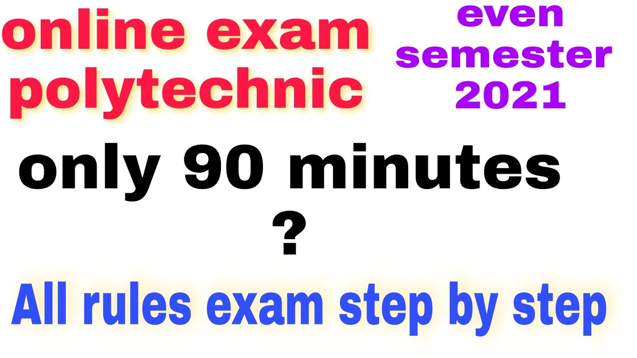 online exam polytechnic even semester // bteup exam news 2021// bteup civil engineer //