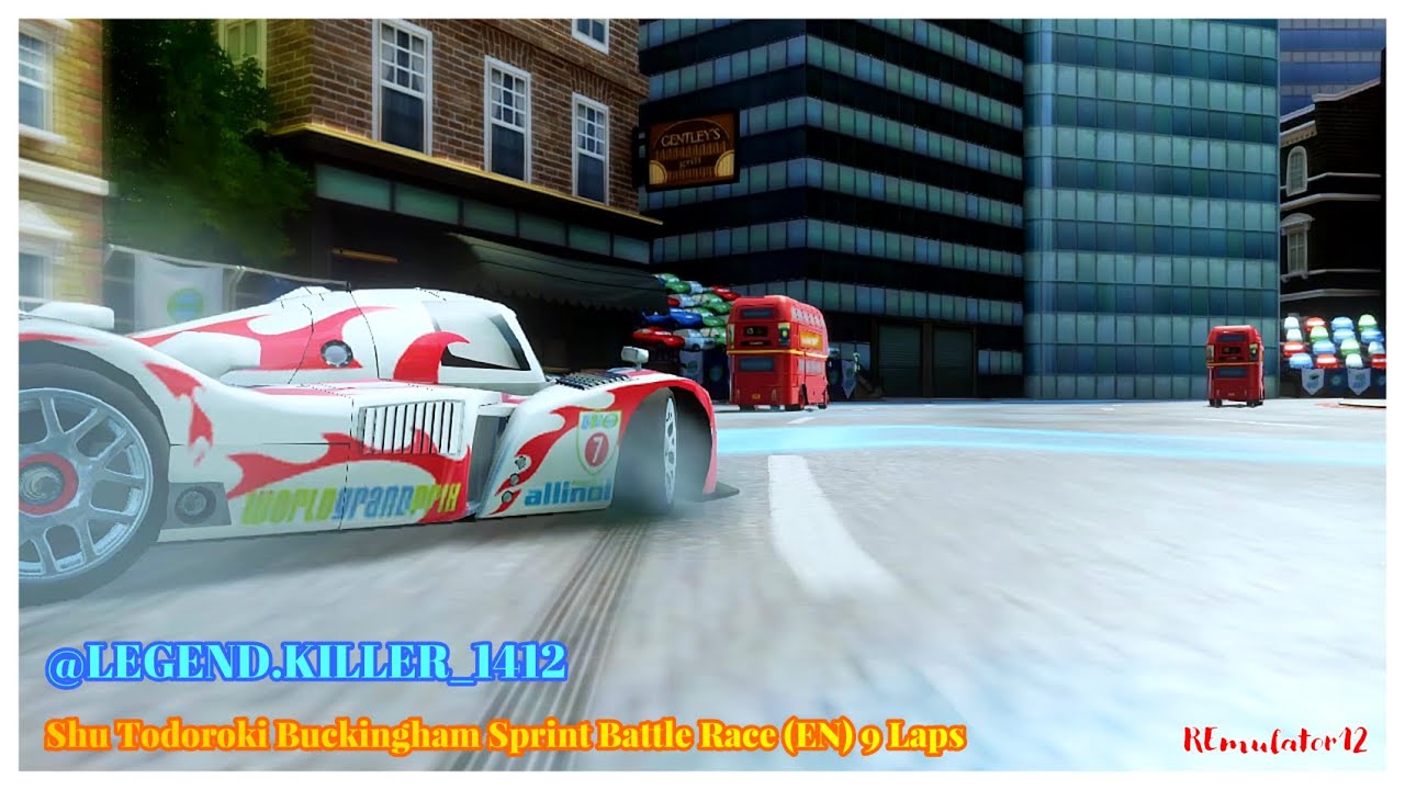 Cars 2 The Video Game | Shu Todoroki - Battle Race (EN) | Buckingham Sprint 9 Laps