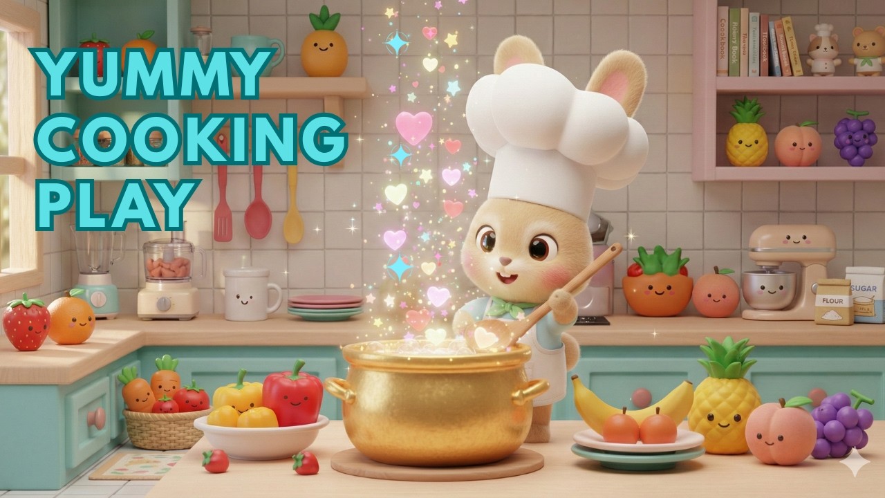 Yummy Cooking Play #kidssongs #preschoollearning #NurseryRhyme