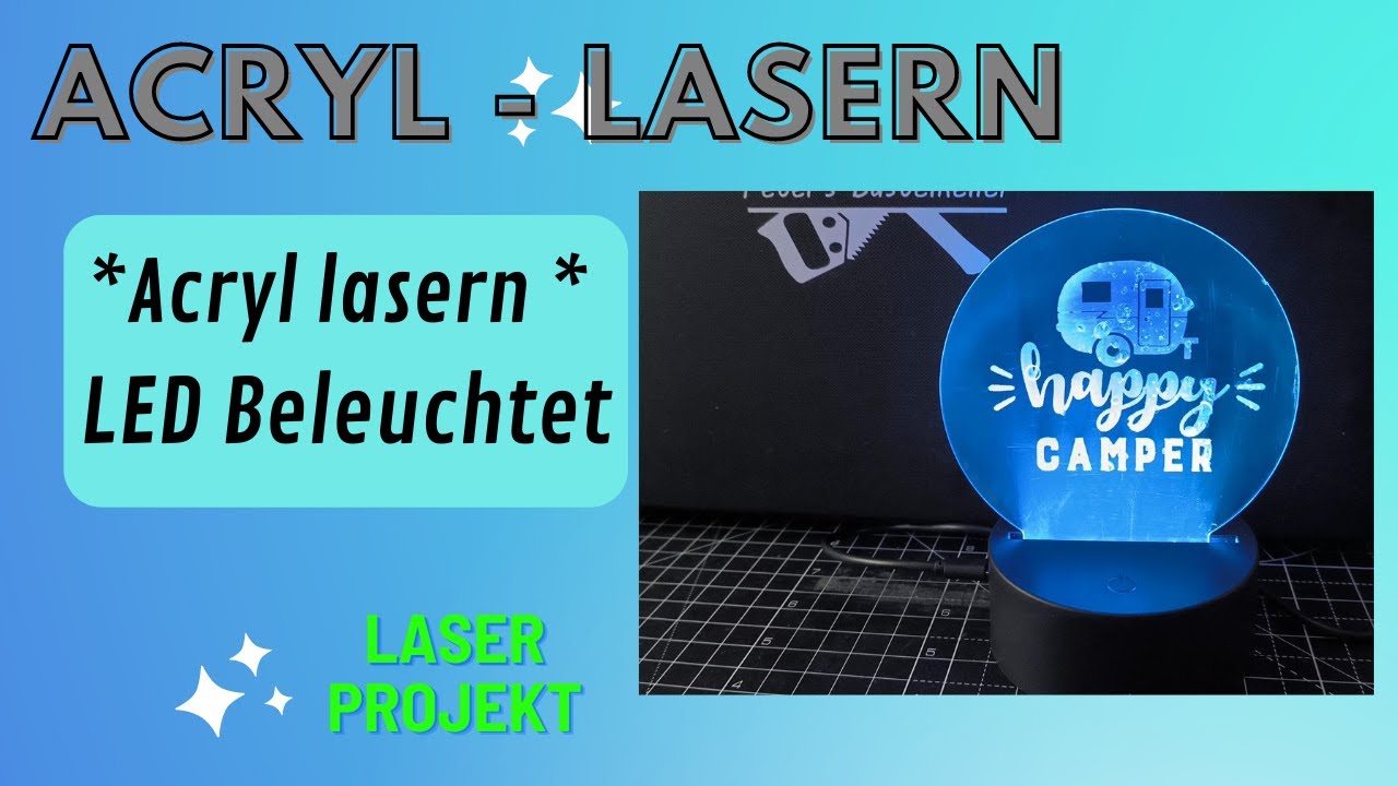 Acryl Lasern und Beleuchten