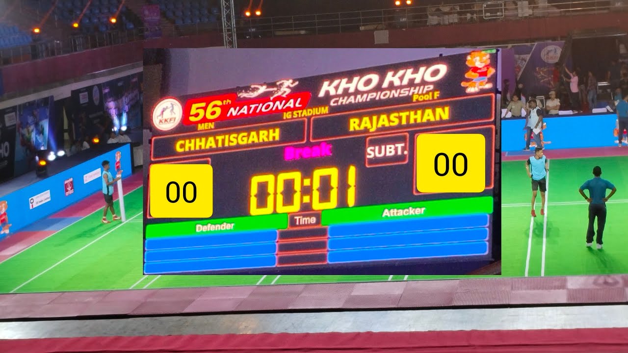 Rajasthan Vs Chattisgarh Kho Kho Match || 56th Senior National Kho Kho Championship || 1st Innings